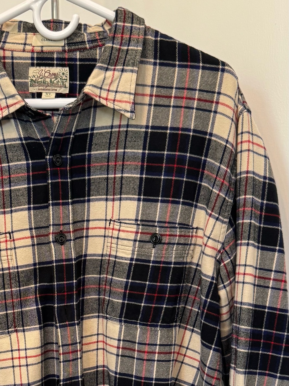 J. Crew Men's Plaid Flannel Shirt
